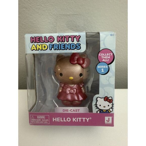 Hello Kitty And Friends Die-Cast Figure- Hello Kitty Rose Gold Figure- NEW - Picture 1 of 6